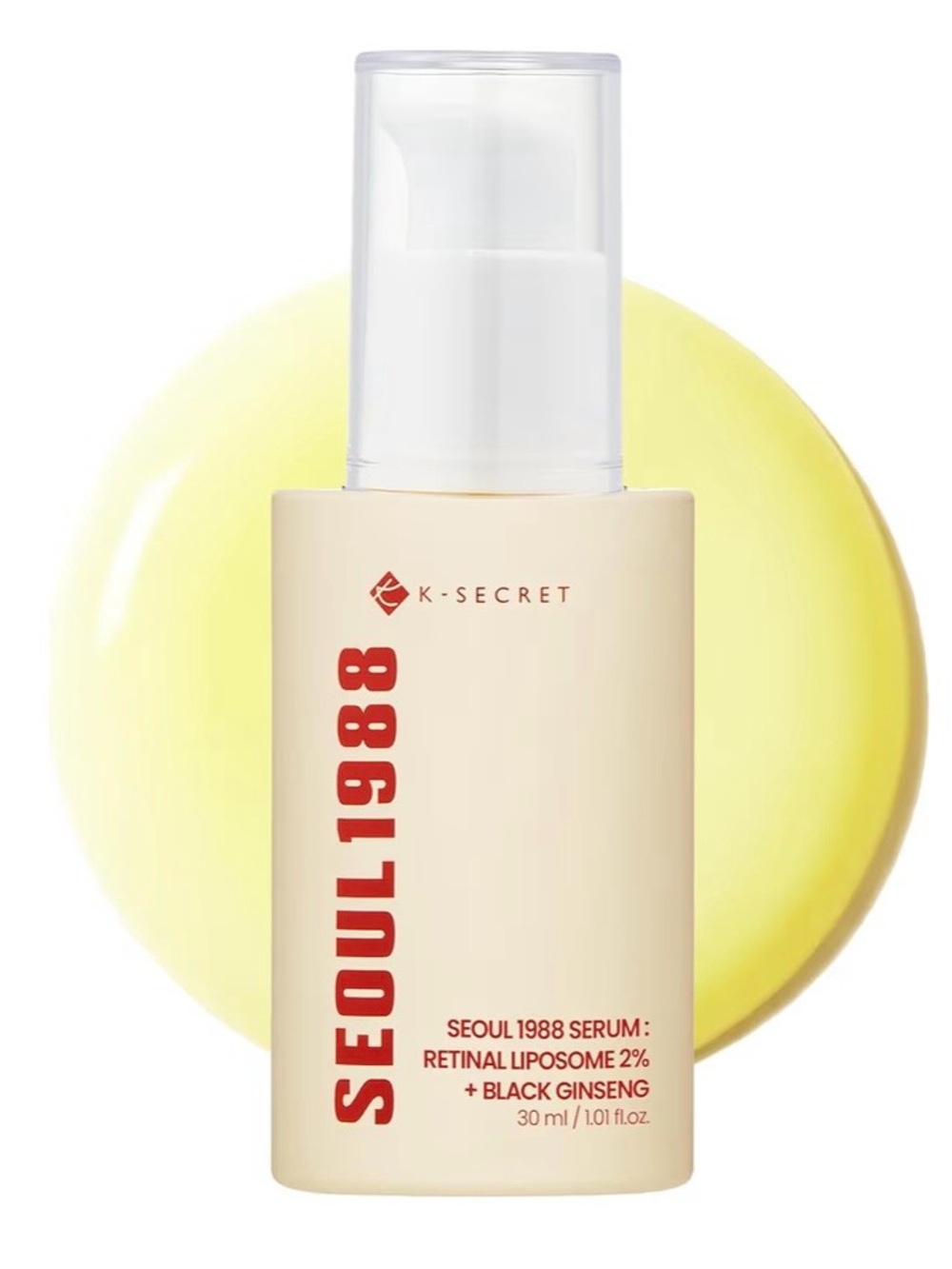 K-Secret Seoul 1988 Serum Retinal Liposome 2% + Black Ginseng 30ml New